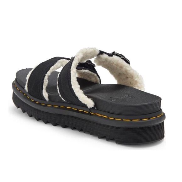 Dr. Martens | Myles Faux Fur Platform Sandals - Picture 2 of 10